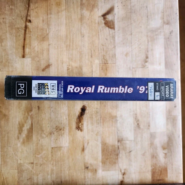 WWF ROYAL RUMBLE 1997 VHS Big Box Coliseum Wrestling Ex-Rental WWE ...