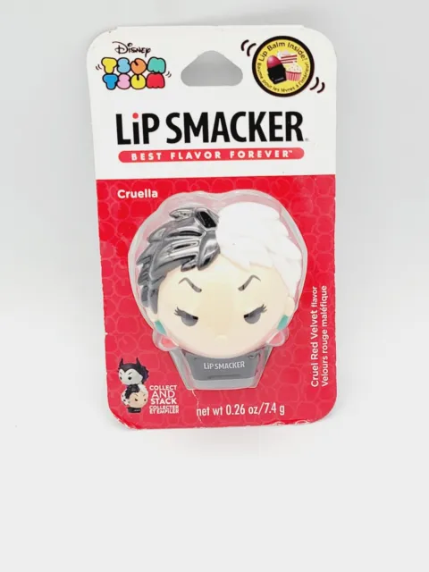 Lip Smackers Disney Tsum Tsum Lip Balm Cruella Cruel Red Velvet Flavor New