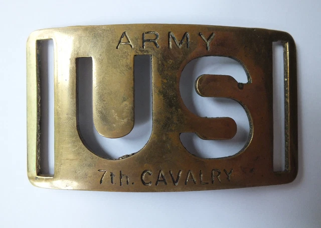 ARMY 7TH Cavalry brass belt Age? Price Co Makers