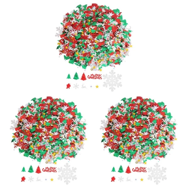 3 uds Navidad Scatter Suministros de fiesta de Navidad Decoración de fiesta de Navidad