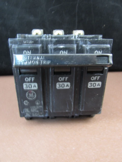 thumbnail image 2 of GE THQB32030 30 Amp 3 Pole 240V Molded Case Circuit Breaker – Used – 1 Yr Warranty – 0094705355121 2 of 5