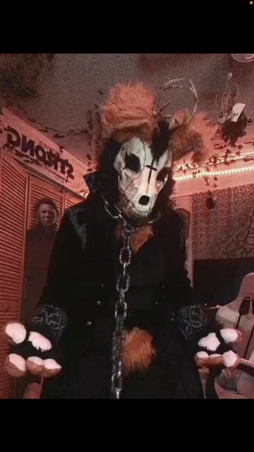 Skull dog fursuit partial