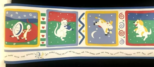 Vintage Children’s Baby Nursery Rhyme (Mother Goose)Wallpaper Border 5 yds