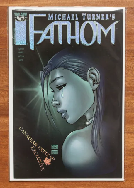 Fathom #8, Canadian Expo '99, Speckled Foil, NM, Top Cow, Michael Turner