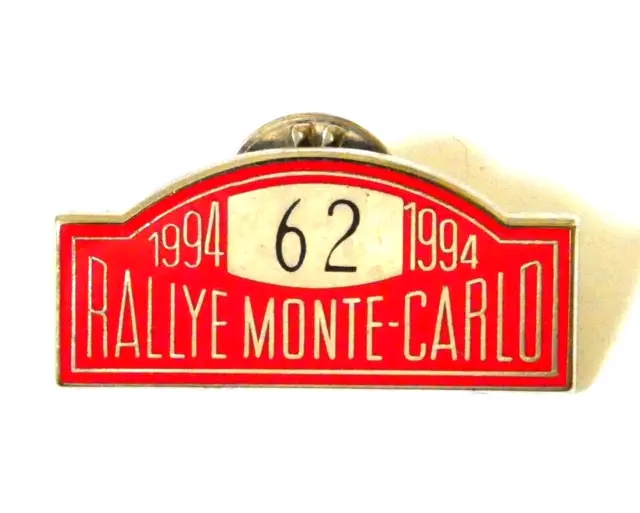 Pin's Rally Monte Carlo 1994 N° 62 Par Drago Rare Collection Sport Automobile