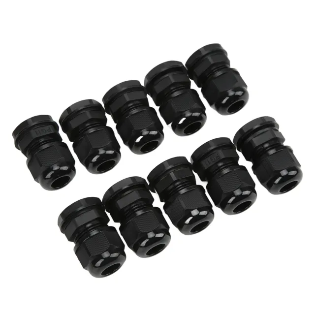 10Pcs/Set Cable Glands Wire Connector Joints PA Nylon for Electrical Cabinet GRO