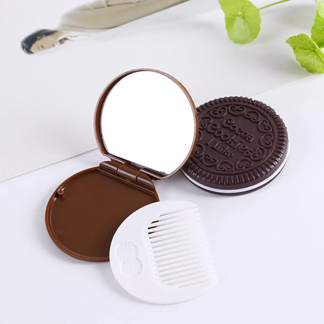 Pequeño espejo portátil mini espejo para bolso redondo compacto
