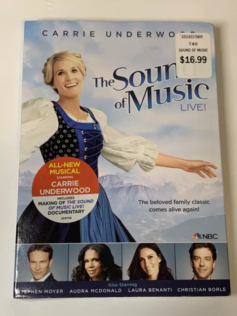 The Sound of Music Live! DVD, Carrie Underwood Laura Benanti Christian Borle New