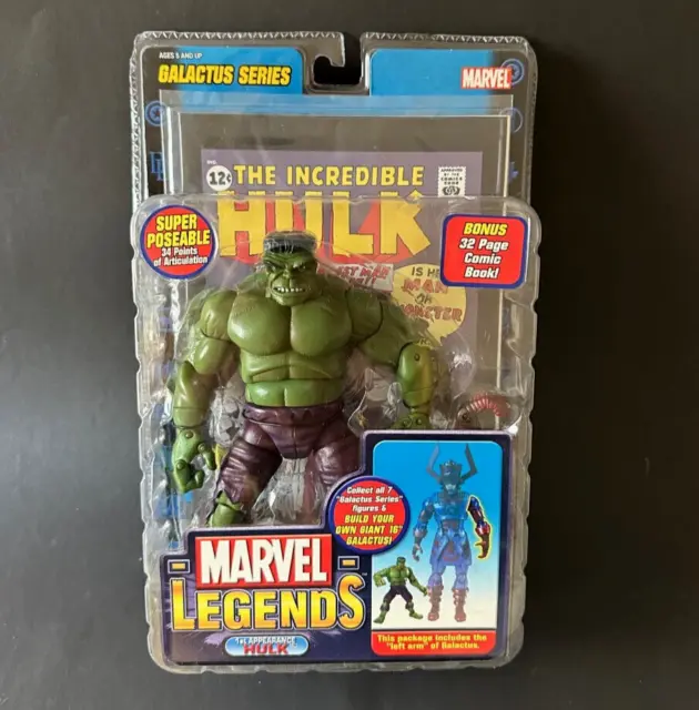 Marvel Legends Galactus Series HULK green 1st Appearance PVC figure 19cm Toy Biz