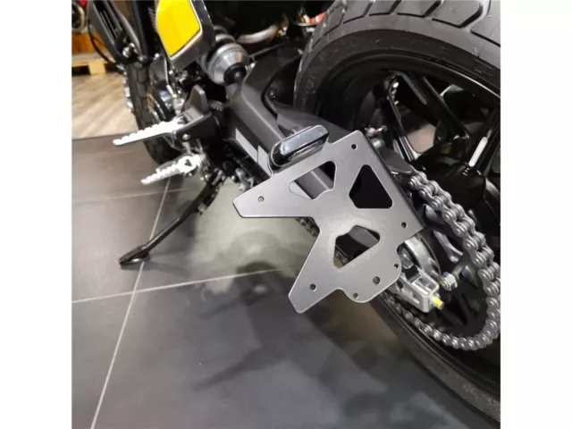 Halterung Kennzeichen ACCESS DESIGN Seiten- Schwarz Ducati Scrambler 800 - Neu