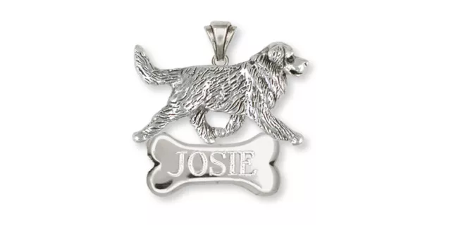 Bernese Mountain Dog Pendant Jewelry Sterling Silver Handmade Dog Pendant BMD3-N