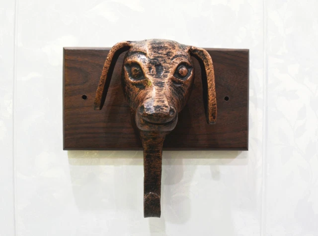 Wall Key Hook Hanger Dog Head Coat Towel Vintage Metal Wall Hanger Heavy Rustic