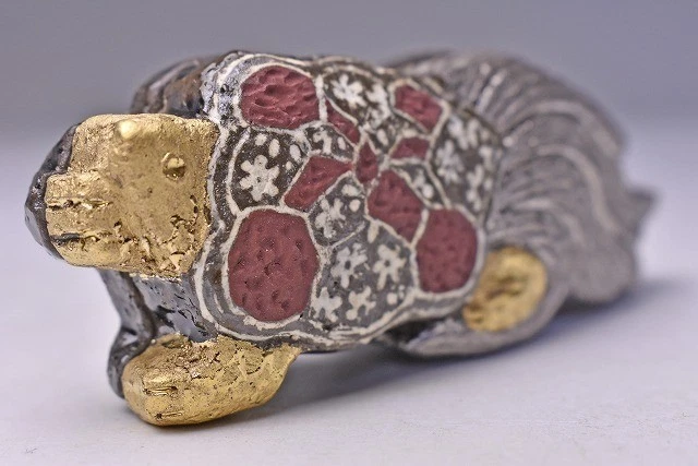 KOGO BOX TURTLE Stoneware Hoki Masakazu W5inch Original Box Japanese ...