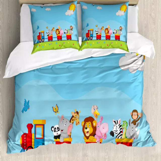 Dessin animé Housse de Couette Cartoon animaux Sun