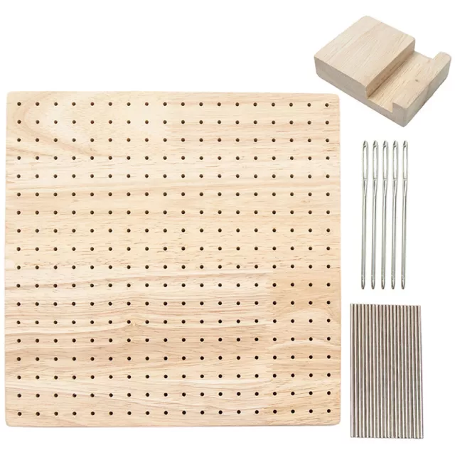 Wooden Crochet Blocking Board Reusable Handcrafted Knitting Blocking Mat Set