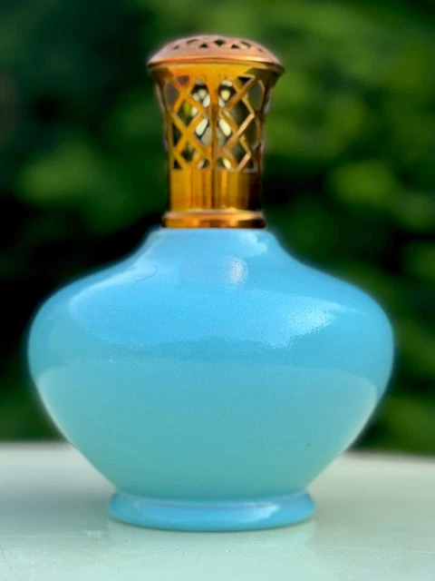 Lampe Berger Ancienne Suisse NOVERRAZ – Céramique Bleue, Rare Et Vintage