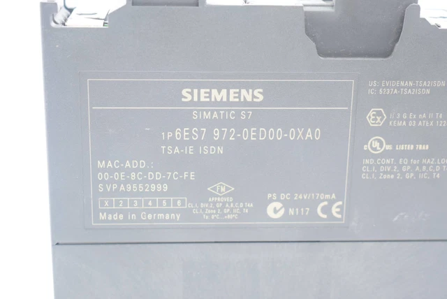 Siemens Simatic S7 Profibusstecker 6ES7972-0BA11-0XA0 E-Stand:01 -used Siemens Simatic S7 Profibusstecker 6ES7972-0BA11-0XA0 E-Stand:01 -used