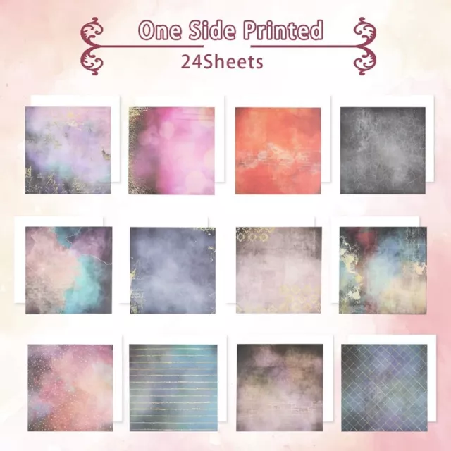 24 Patterned for Crafts 12X12Inch, DIY Background S1M5 2