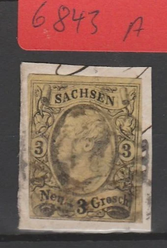 Altdeutschland   Sachsen  gestempelt   auf Papier   MiNr. 11