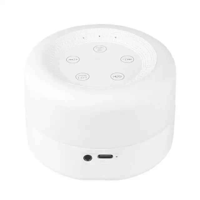 Vibe Geeks White Noise Machine with LED Lighting-USB Rechargeable