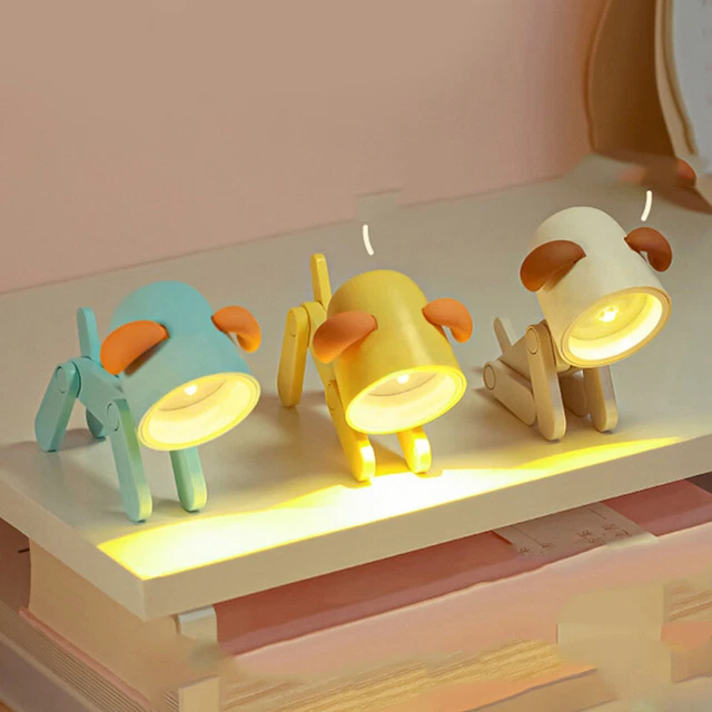 Linda Lámpara de Mesa Plegable Luz para Mascotas Animados Mascotas Habitación Niños LED Luz Nocturna Mini