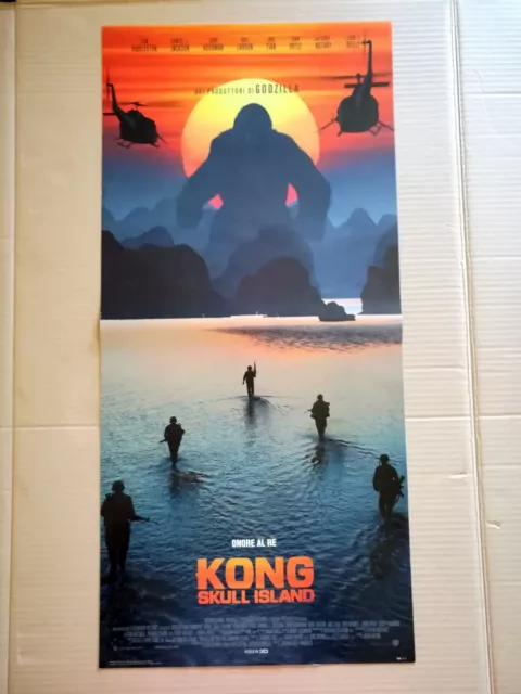 Kong: Skull Island - Film 2017 - Locandina Cinema ORIGINALE circa 33x68 cm