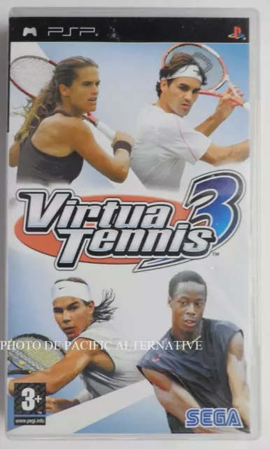 jeu VIRTUA TENNIS 3 sur sony PSP game spiel juego sport federer nadal COMPLET