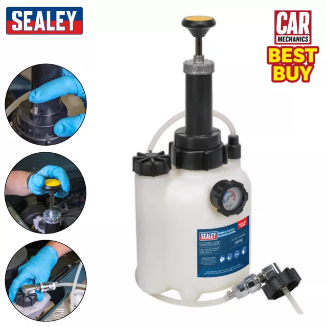 Sealey VS820 Brake and Clutch Bleeding System 2.5 ltr Bleed Bleeder Tool Garage