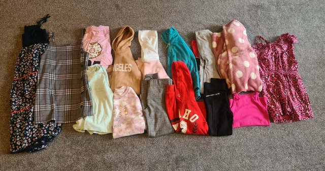 Bundle Of 15 Items Of Girls Clothing Age 9-10 Years