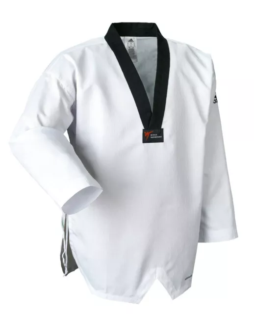 Adidas Taekwondo Anzug Adichamp IV Schwarzes Revers. Gr.160-210. Kimono.