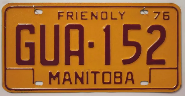 Kanada Nummernschild Auto Kennzeichen Schild Manitoba License Plate Canada / GUA