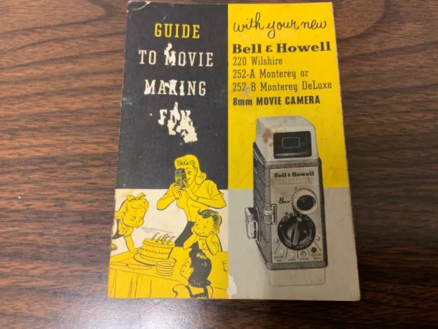 Manual, Bell & Howell 8 mm Movie Camera