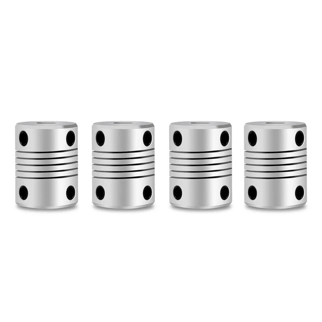 UEETEK 4 pz giunti albero flessibile da 5 mm a 8 mm accoppiatore motore passo-passo alluminio