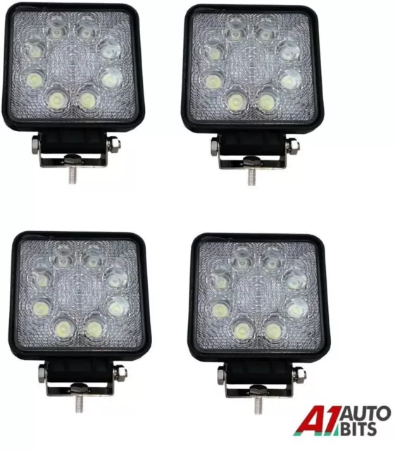 4x 12v 24v Led Work Lamp Spot Light 24w Offroad Truck Spot Suv Car Atv Boat Bar