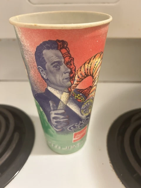 Rare Vintage 1995 McDonalds Batman Forever Paper Cups Two Face Riddler
