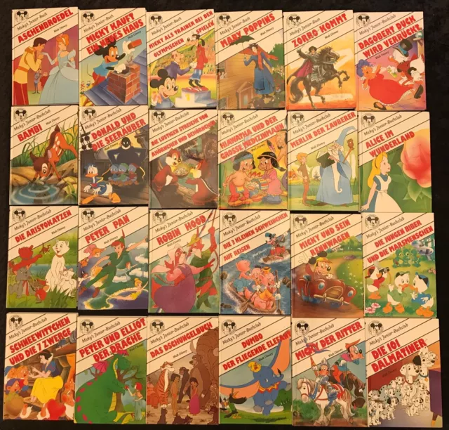 24 Micky Maus Junior Club Bücher, 80er Jahre, interessante Disneytitel, Comics!