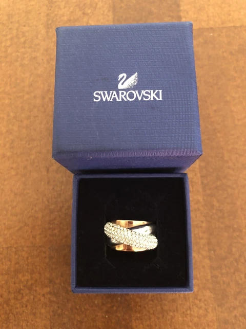 BAGUE SWAROVSKI MULTIPLES anneaux Strass Taille 52 Ring or et