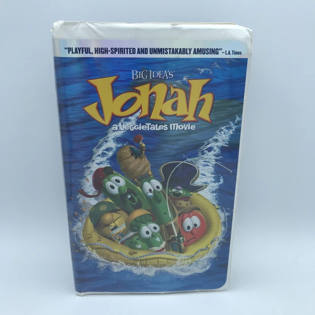 2002 VEGGIETALES &JONAH A VeggieTales Movie" Clamshell VHS Video Tape