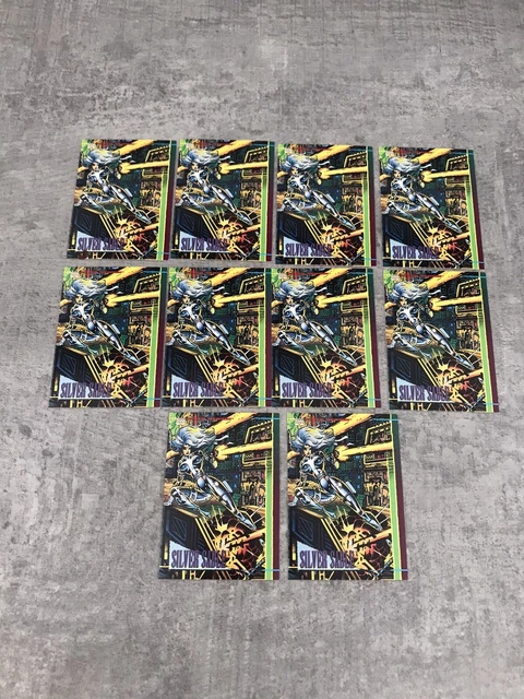 MARVEL UNIVERSE Series IV 1993 Silver Sable PROMO Card by SkyBox X10 Bundle