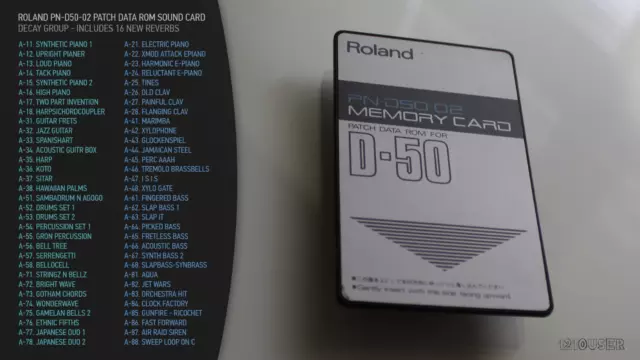 Roland Pn-D50-02 Memory Card