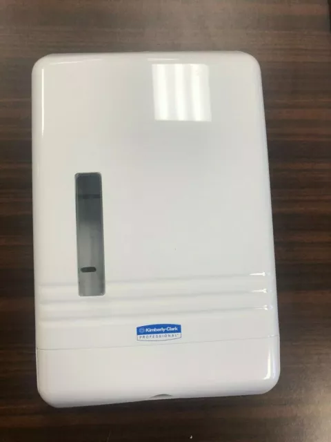 New Unused Kimberly-Clark Professional 6904 White Slimfold Towel Cabinet Plastic