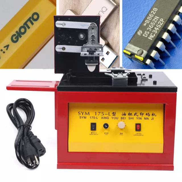 Automatic Pad Printer Logo Barcode Electric Indirect Gravure Printing Machine US