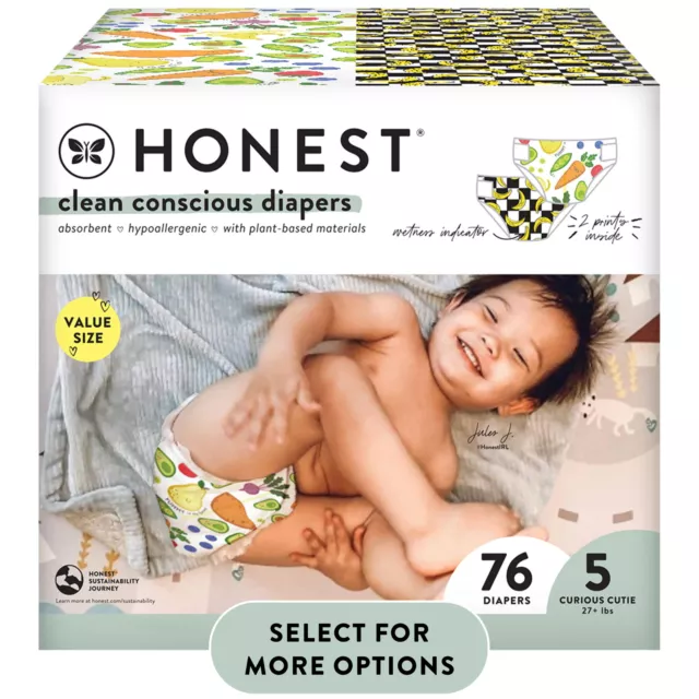 The Honest Company, Clean Conscious™ Diapers, Size 5, 76 Count