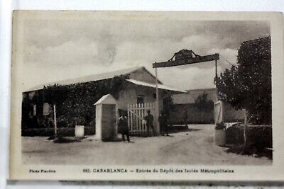 Morocco Casablanca Depot Of Isoles Metropolitains CPA Postcard 8666