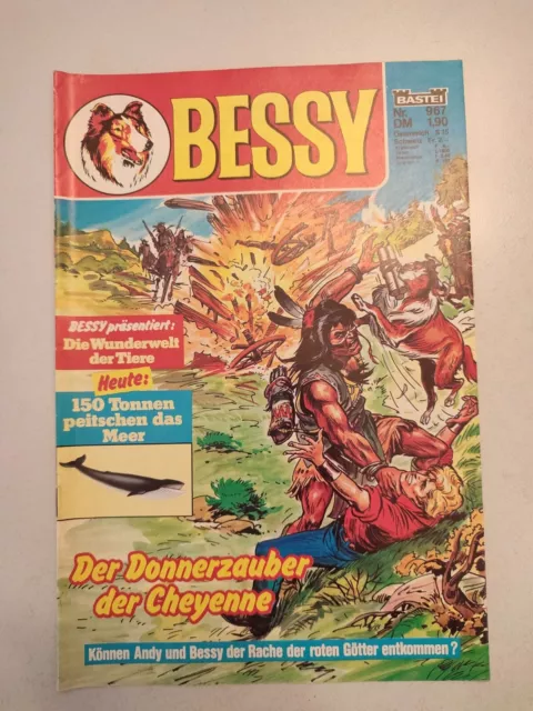 Comic BESSY, Bastei Verlag, Nr. 967, Der Donnerzauber der Cheyenne, Top Zustand