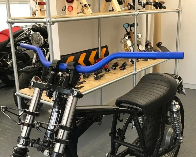 thumbnail image 2 of VMP Tapered Alloy Handlebars – 28mm Fat Bars, Silver, For Motocross & Supermoto 2 of 6
