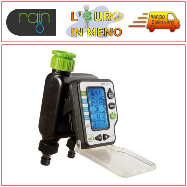 Centralina Rain Amico 2 Più Programmatore Digitale A Batteria Irrigazione