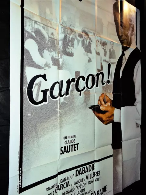 GARCON ! Claude Sautet YVES MONTAND Nicole Garcia  affiche cinema 1983