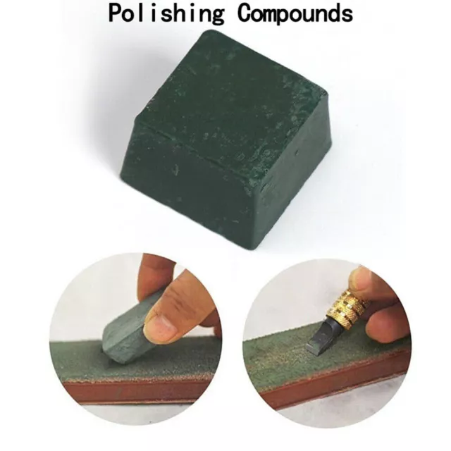 1/5pcs Leder Streichriemen Scharf Polierpaste Schleifmittel Klinge Creme Grün AE
