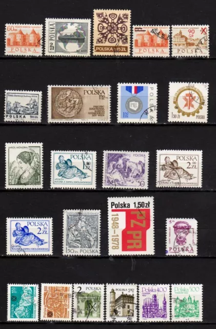 Pologne - Poland - Polska - Collection depuis 1965 - 23 timbres oblitérés